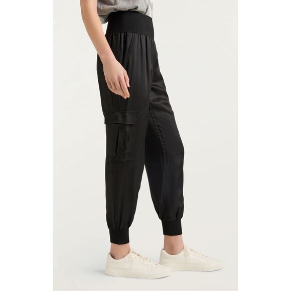 Cinq a Sept Giles Satin Jogger Pants - Picture 2 of 9